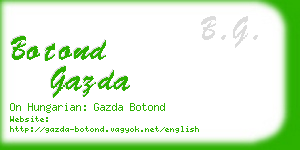 botond gazda business card